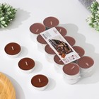Набор чайных свечей ароматических в термоусадке "Шоколад", 3,8х1,6 см, 3,5 ч, 12 г, 20 штук - фото 10210501