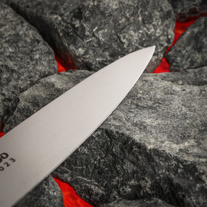 Нож кухонный Samura BAMBOO, универсальный, лезвие 15 см, стальная рукоять - фото 1908278234