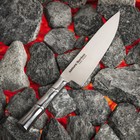 Нож кухонный Samura BAMBOO, шеф, лезвие 20 см, стальная рукоять - Фото 2
