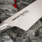 Нож кухонный Samura BAMBOO, шеф, лезвие 20 см, стальная рукоять - Фото 4