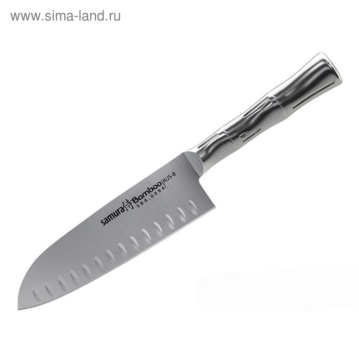 Нож кухонный "Samura Bamboo" Сантоку, лезвие 160 мм - Фото 1