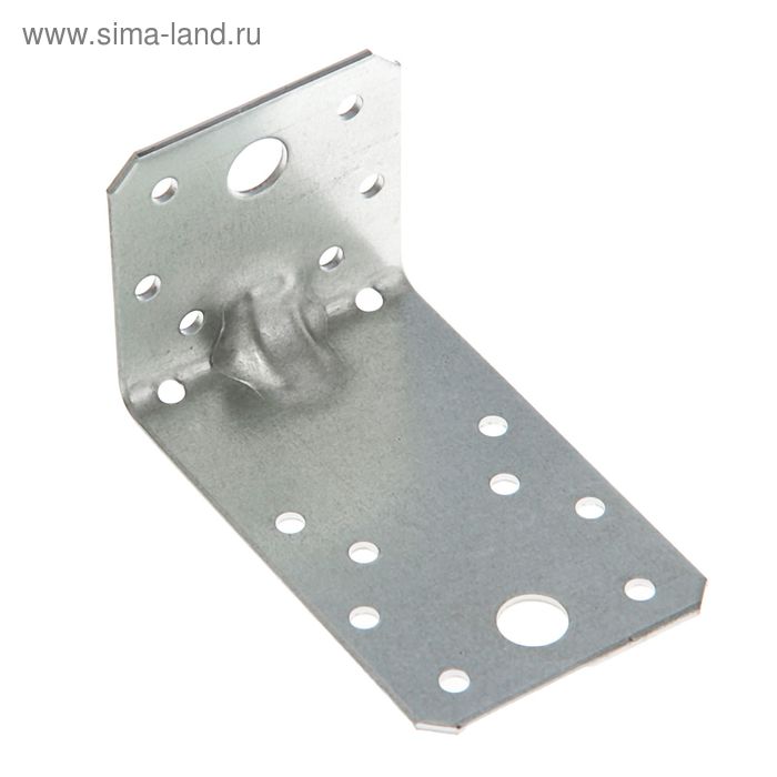 Уголок крепежный усиленный KUU, 50x55х90 мм, в коробке 50 шт. - Фото 1