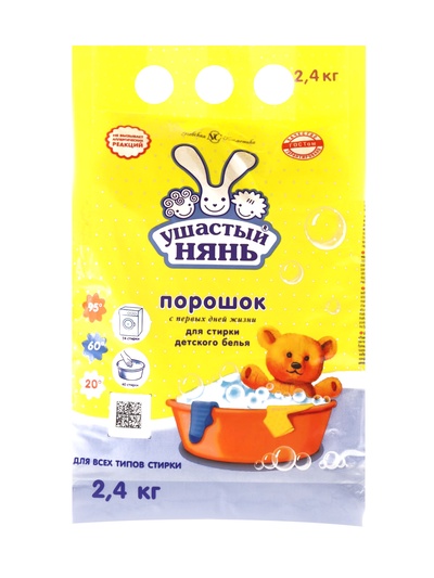 Стиральный порошок «Ушастый нянь», для детского белья, 2.4 кг