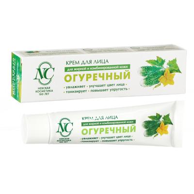 Крем для лица «Невская косметика», огуречный, увлажнение, тонизирование, улучшение лица, 40 мл