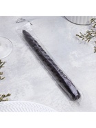 Свеча витая, 2.3?24.5 см, 5 ч, 50 г, чёрная (комплект 2 шт) - фото 67922789