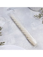 Свеча витая, 2.3×24.5 см, 5 ч, 50 г, слоновая кость  (артикул 1575456)  большой выбор товаров оптом и в розницу по низким ценам с доставкой