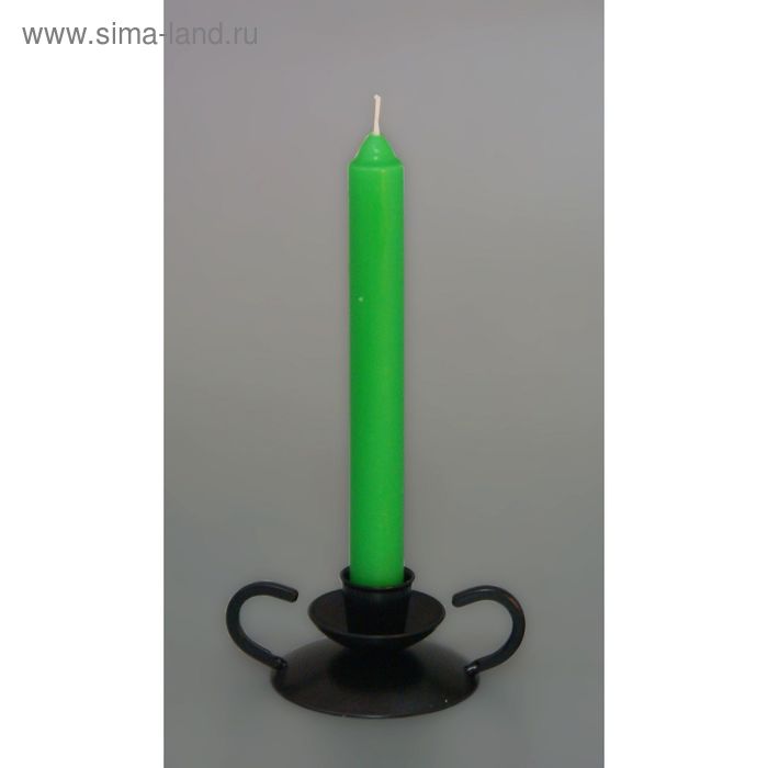 Набор свечей столовых,  2,3х 24,5 см, 4 штуки, 40гр, зелёный - Фото 1