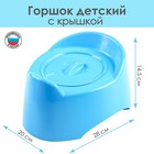 Горшок детский с крышкой «Малышок», МИКС - Фото 1