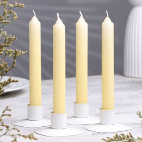 Набор свечей столовых ароматических 'Персик', 17,5 х 1,8 см, 40 г, 5 ч, 4 штуки