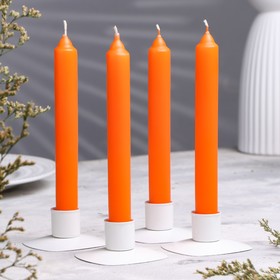 Набор свечей столовых ароматических "Апельсин", 17,5х2 см, 4 штуки