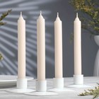 Набор свечей столовых ароматических "Ваниль", 17,5 х 1,8 см, 40 г, 5 ч, 4 штуки - фото 3198328