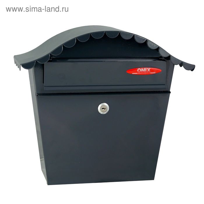 Ящик почтовый, вертикальный, с замком, ЯК-2, чёрный - Фото 1