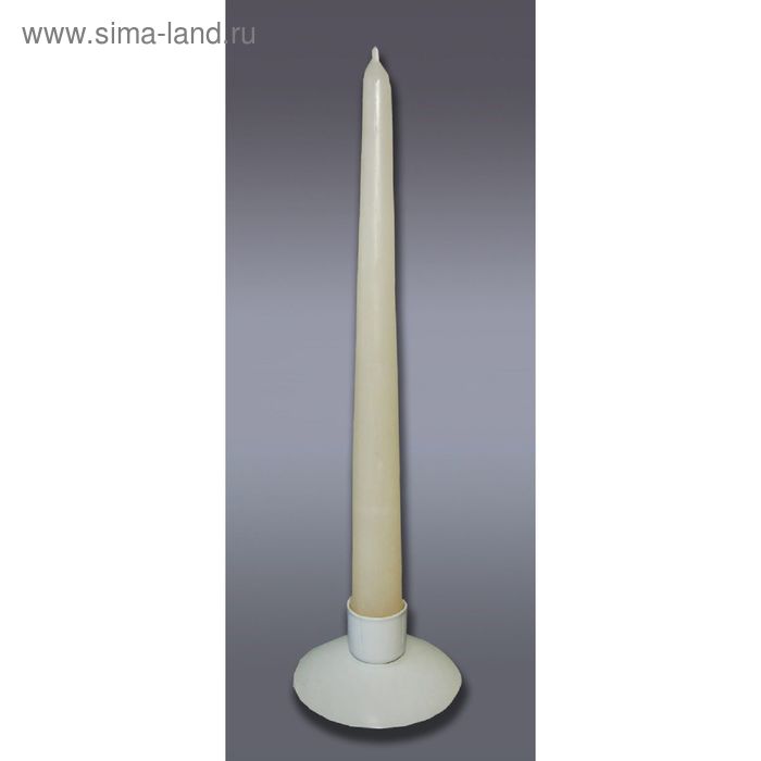 Набор свечей античных, 2,3х 24,5 см, 2 штуки слоновая кость - Фото 1