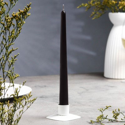 Свеча античная, 2.3×24.5 см, 5 ч, 55 г, чёрная