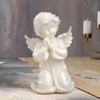 Статуэтка "Ангел молящийся в платье", перламутровая, 25 см - Фото 1