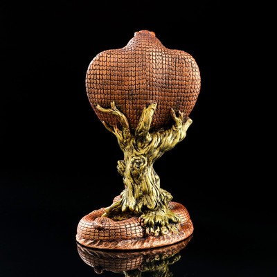 Статуэтка «Кобра», стразы, гипс, 22×23×38 см