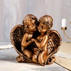 Статуэтка "Ангелы влюбленная пара", бронзовая, 27 см - Фото 2