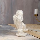 Статуэтка "Ангелы пара на камне", перламутровая, 20 см - Фото 2