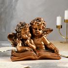 Статуэтка "Ангелы пара с книгой" цвет бронзовый, 22 см - Фото 1