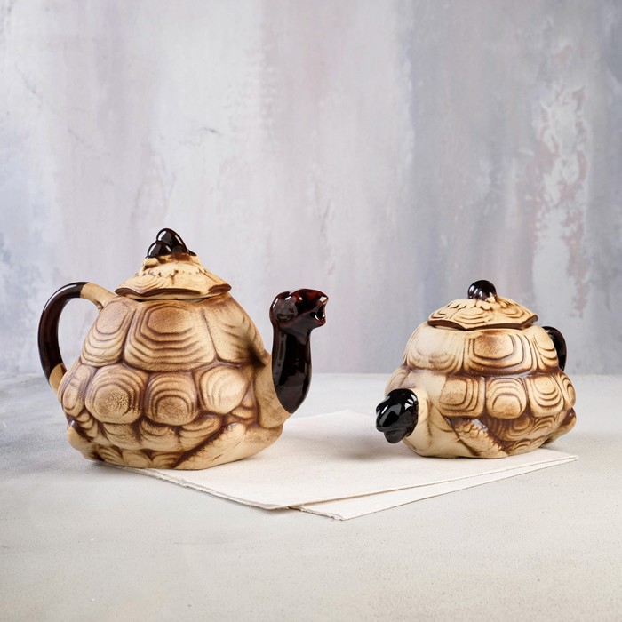 Чайный набор "Черепаха", 2 предмета: чайник 1.1 л, сахарница 0.55 л - Фото 1