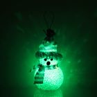 Игрушка световая "Снеговик" (батарейки в комплекте) 6х13 см, 1 LED RGB, СИНИЙ - Фото 1