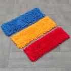 Насадка для плоской швабры Доляна, 40×10 см, 80 гр, микрофибра букли, цвет МИКС - Фото 6