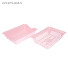 Туалет глубокий с сеткой 36×25×9 см, розовый - Фото 3