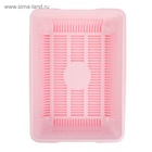 Туалет глубокий с сеткой 36×25×9 см, розовый - Фото 4