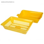 Туалет глубокий с сеткой 36 х 25 х 9 см, желтый - Фото 3