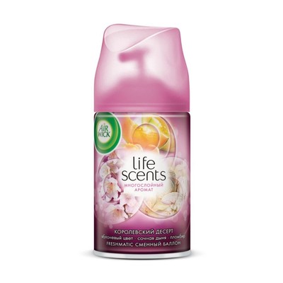 Сменный баллон для автоматезированного освежителя воздоздуха Airwick Freshmatic "Королевский десерт"