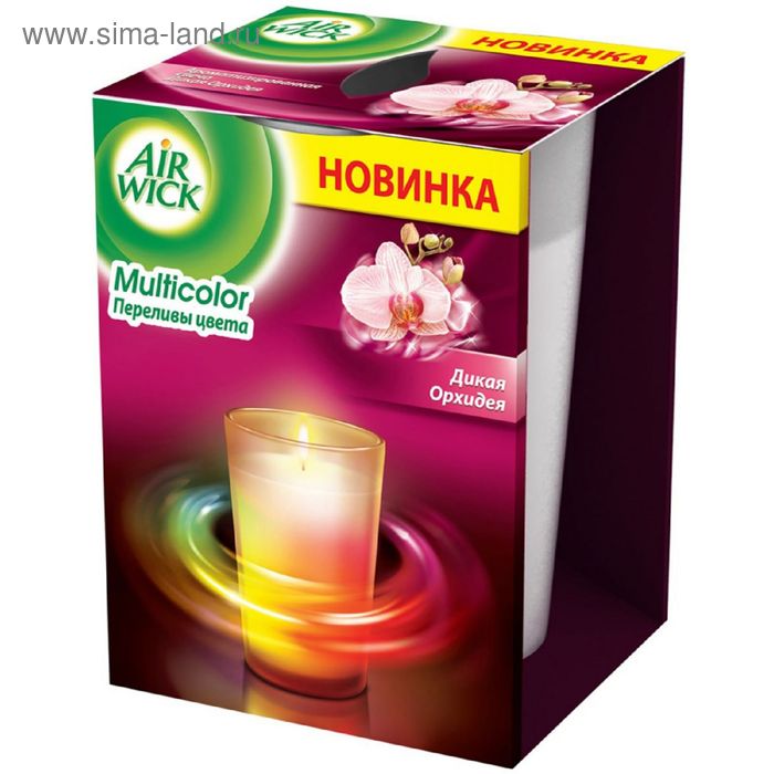 Ароматизированная свеча Airwick "Переливы цвета: дикая орхидея", 155 г - Фото 1