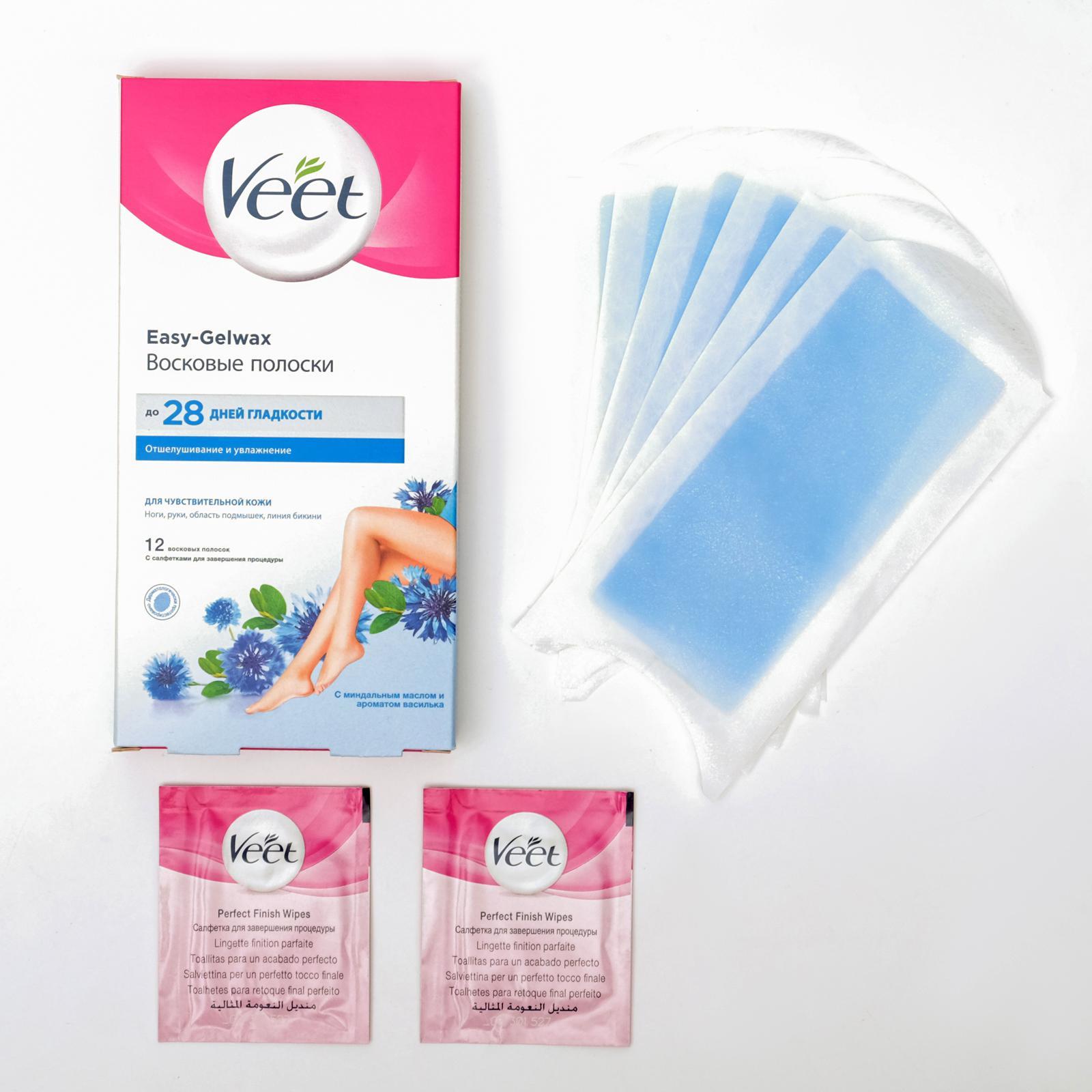 Veet Sensitive Bikini Cold Wax Strips восковые полоски для депиляции