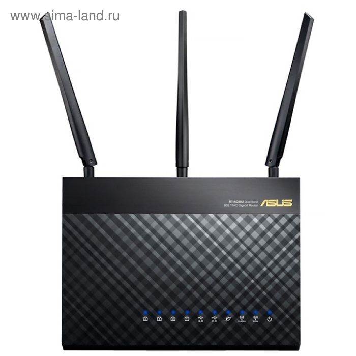 Wi-Fi роутер беспроводной Asus RT-AC68U 10/100/1000BASE-TX
