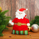 Новогодний мешок для подарков "Дед Мороз" с завязками, вместимость 100-120 г - Фото 1