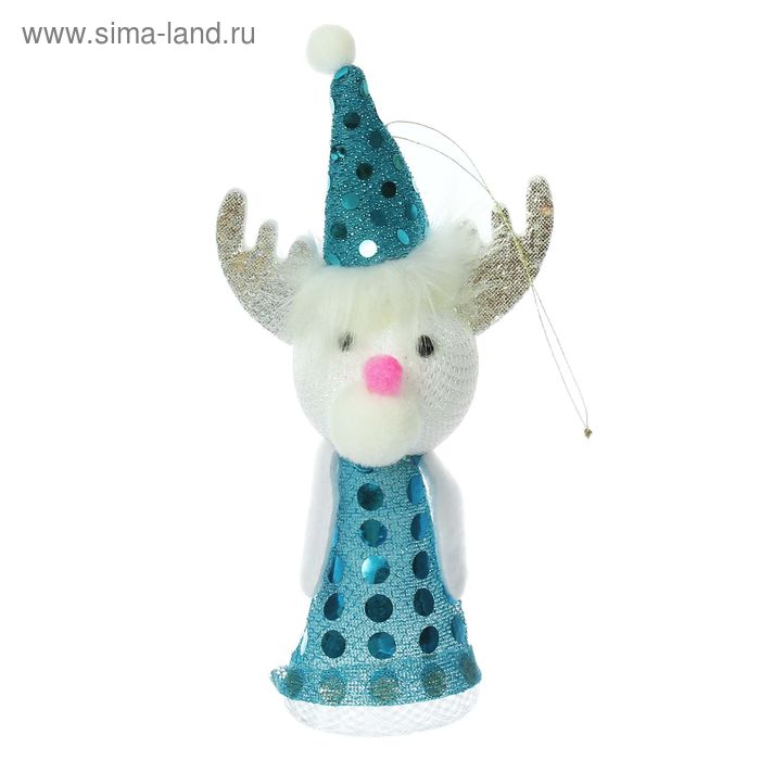 Новогодняя игрушка-прыгун "Олень", цвета МИКС - Фото 1