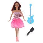Кукла модель "Анна", с гитарой, с аксессуарами, МИКС - Фото 4