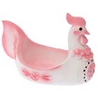 Подставка под яйца "Курица" белая МИКС - Фото 1