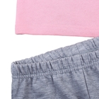 Пижама для девочки, рост 128 см (64), цвет светло-розовый/серый меланж (арт. CAJ 5258_Д) - Фото 6
