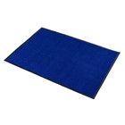 Коврик придверный влаговпитывающий, ребристый, «Стандарт», 80×120 см, цвет синий - Фото 2