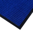 Коврик придверный влаговпитывающий, ребристый, «Стандарт», 80×120 см, цвет синий - Фото 5