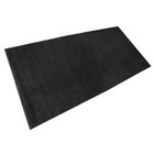 Коврик придверный влаговпитывающий, ребристый, «Стандарт», 120×250 см, чёрный - Фото 2