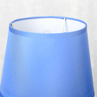Лампа настольная абажур "Голубая груша" 26,5х14х14 см - Фото 3