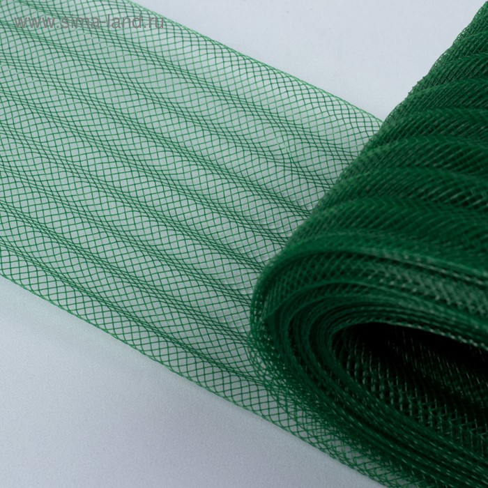 Регилин плоский, гофрированный, 70 мм, 20 ± 1 м, цвет зелёный - Фото 1