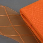 Регилин плоский «Клетка большая», 160 мм, 25 ± 0,5 м, цвет оранжевый - Фото 1