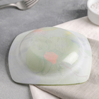 Салатник Доляна «Зелёная орхидея»,200 мл, 14×3 см - Фото 3