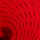 Пряжа трикотажная широкая 50м/160±20гр, ширина нити 7-8 мм (150 красный мак) - Фото 3