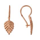 Серьги «Листочек» малый, розовое золочение - Фото 1