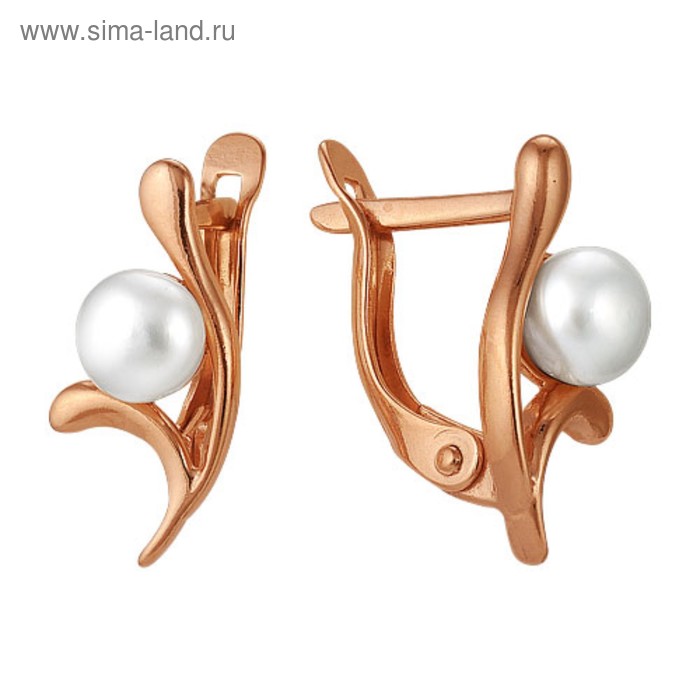 Серьги «Пробуждение» лепестки, позолота - Фото 1