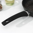 Сковорода «Гранит», d=24 см, пластиковая ручка, антипригарное покрытие, цвет чёрный - Фото 5