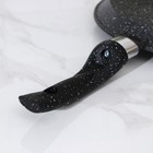 Cковорода блинная «Гранит», d=22 см, пластиковая ручка, антипригарное покрытие, цвет чёрный - Фото 4